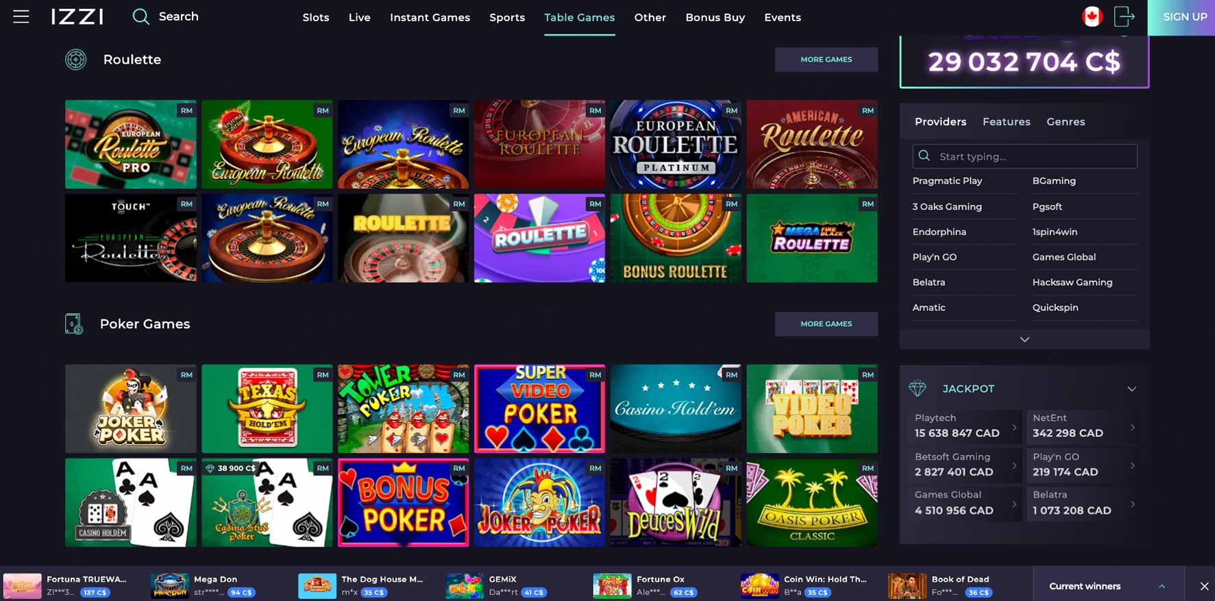 Страница бонусов Izzi Casino — приветственный бонус 180 000 ₸